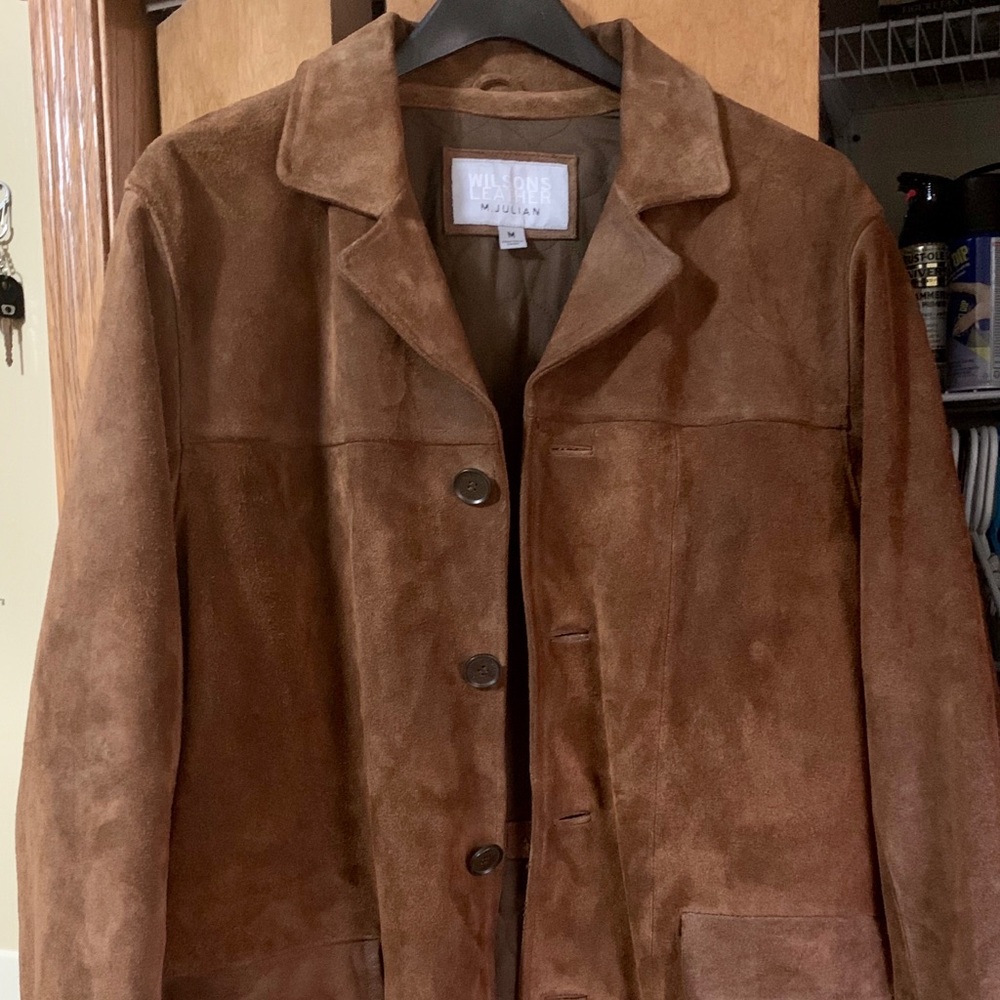 Wilsons Leather/ M.Julian brown suede leather coat
